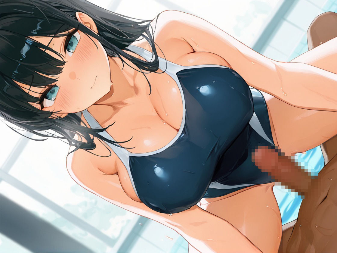 サンプル画像1:性指導ー爆乳スク水編ー(むちむち子) [d_623454]