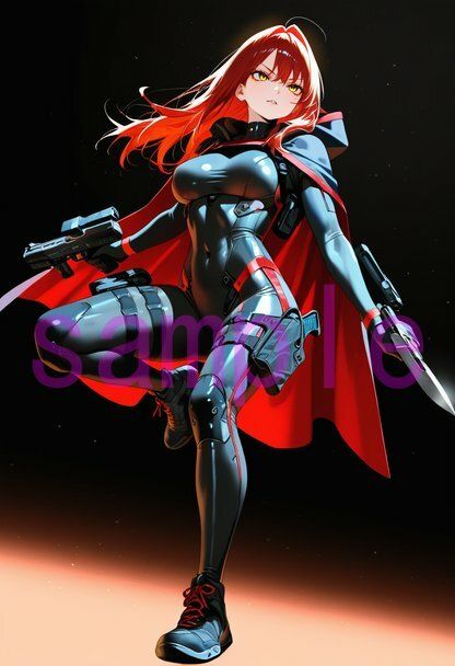 サンプル画像1:桐崎楓イラスト集vol.1_現代忍者の日常(絶倫影法師2次) [d_623498]