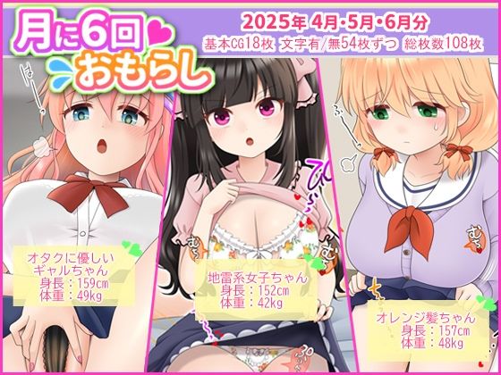 【月に6回おもらし〜2025年4月5月6月〜】mikkyway