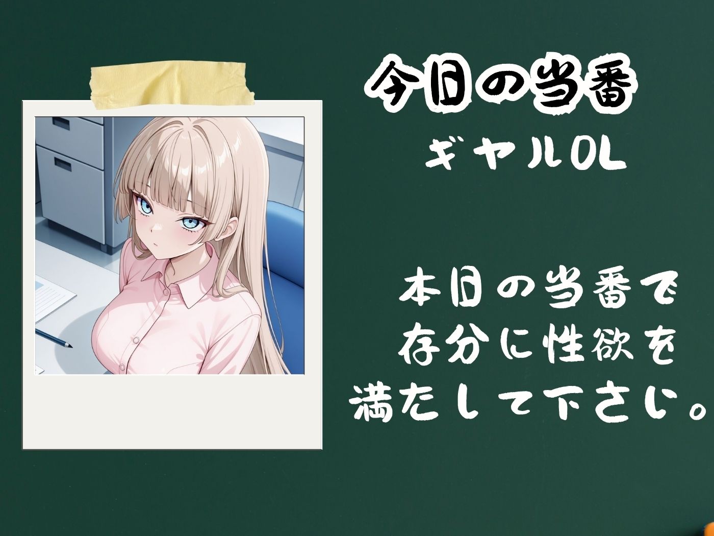 サンプル画像2:今日の性直担当は君達だ〜OL×巨乳ギャル〜(トッポギ) [d_623570]