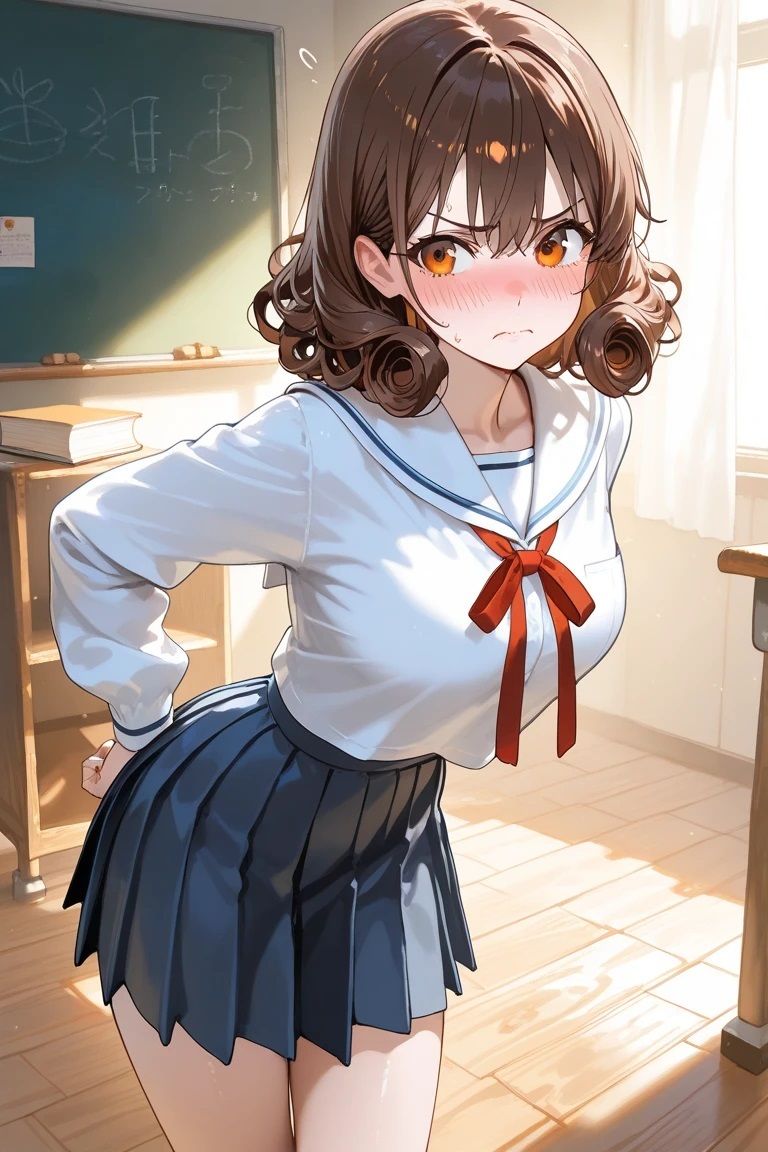 美術部×制服モデル 画像1