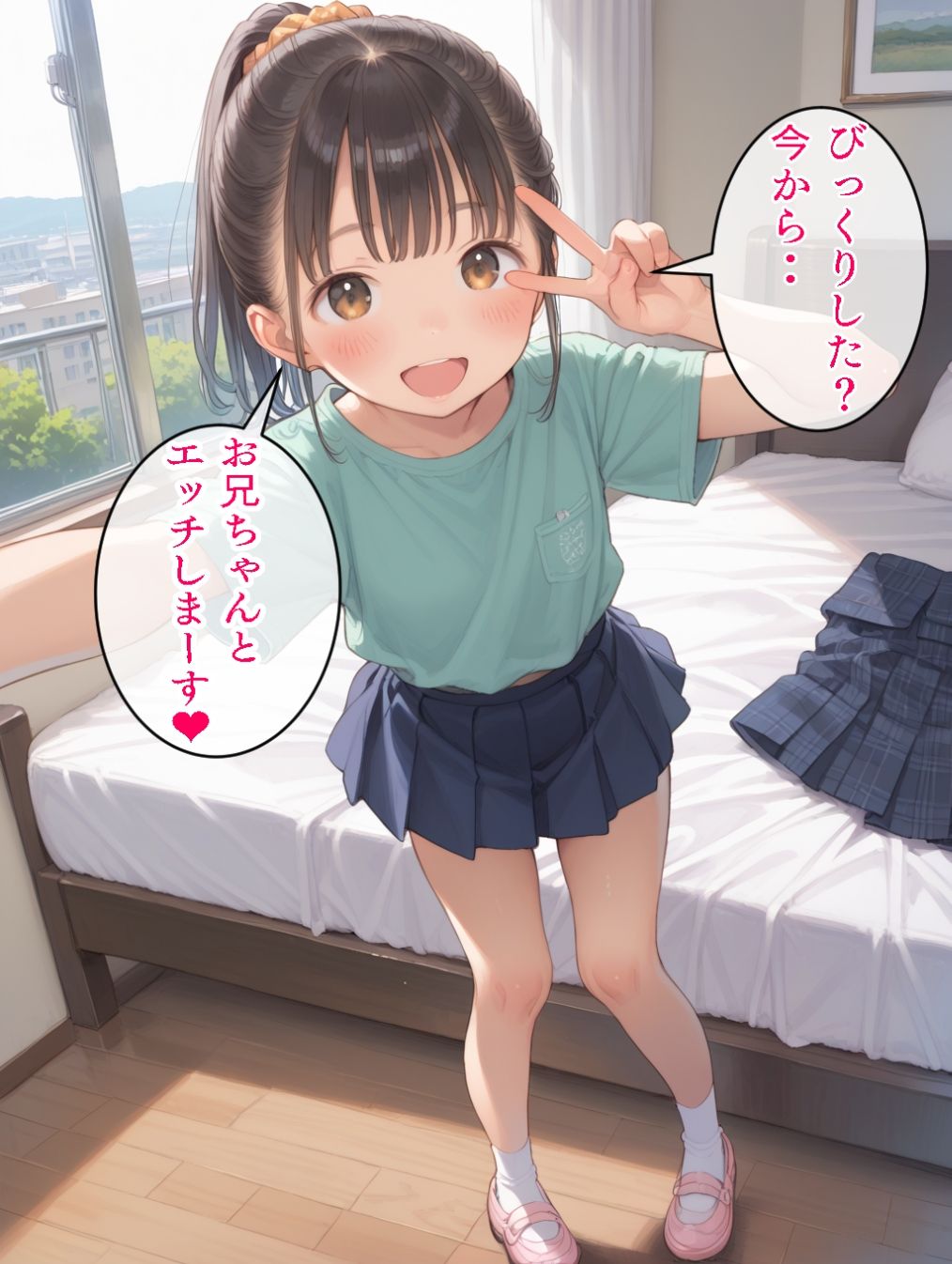 サンプル画像2:妹の俺への挑発がヤバすぎて我慢できそうにない(りーにえほん) [d_623661]