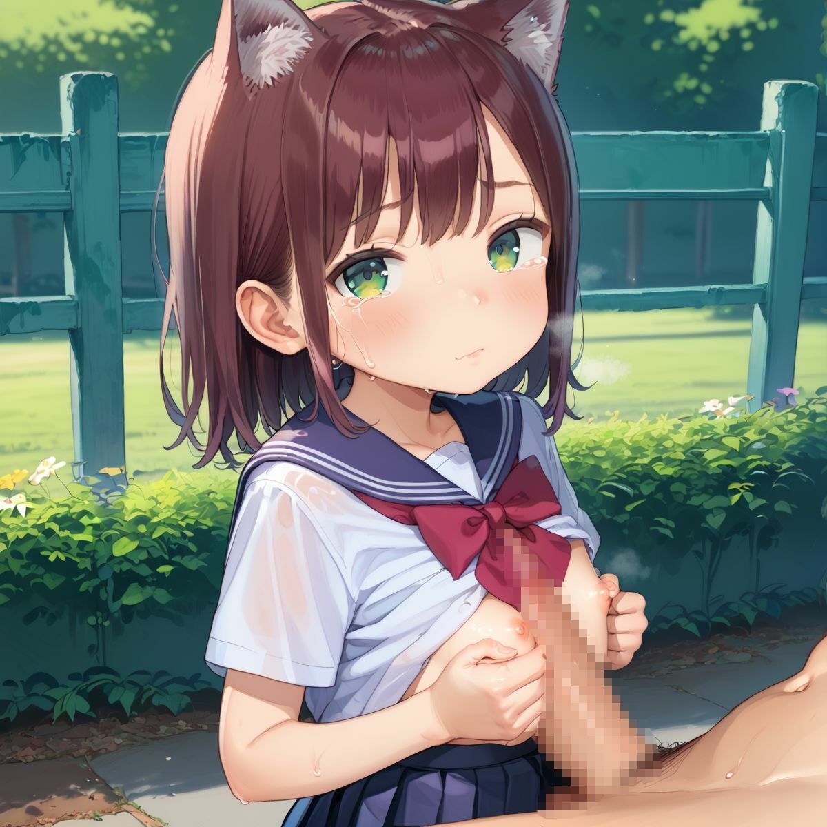 発情！ちっぱいケモ娘たちの日常054