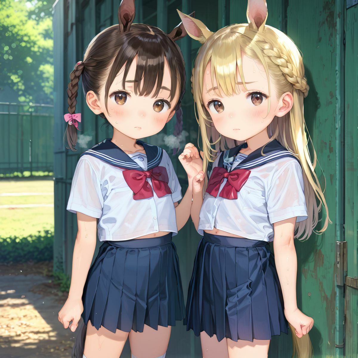 発情！ちっぱいケモ娘たちの日常059