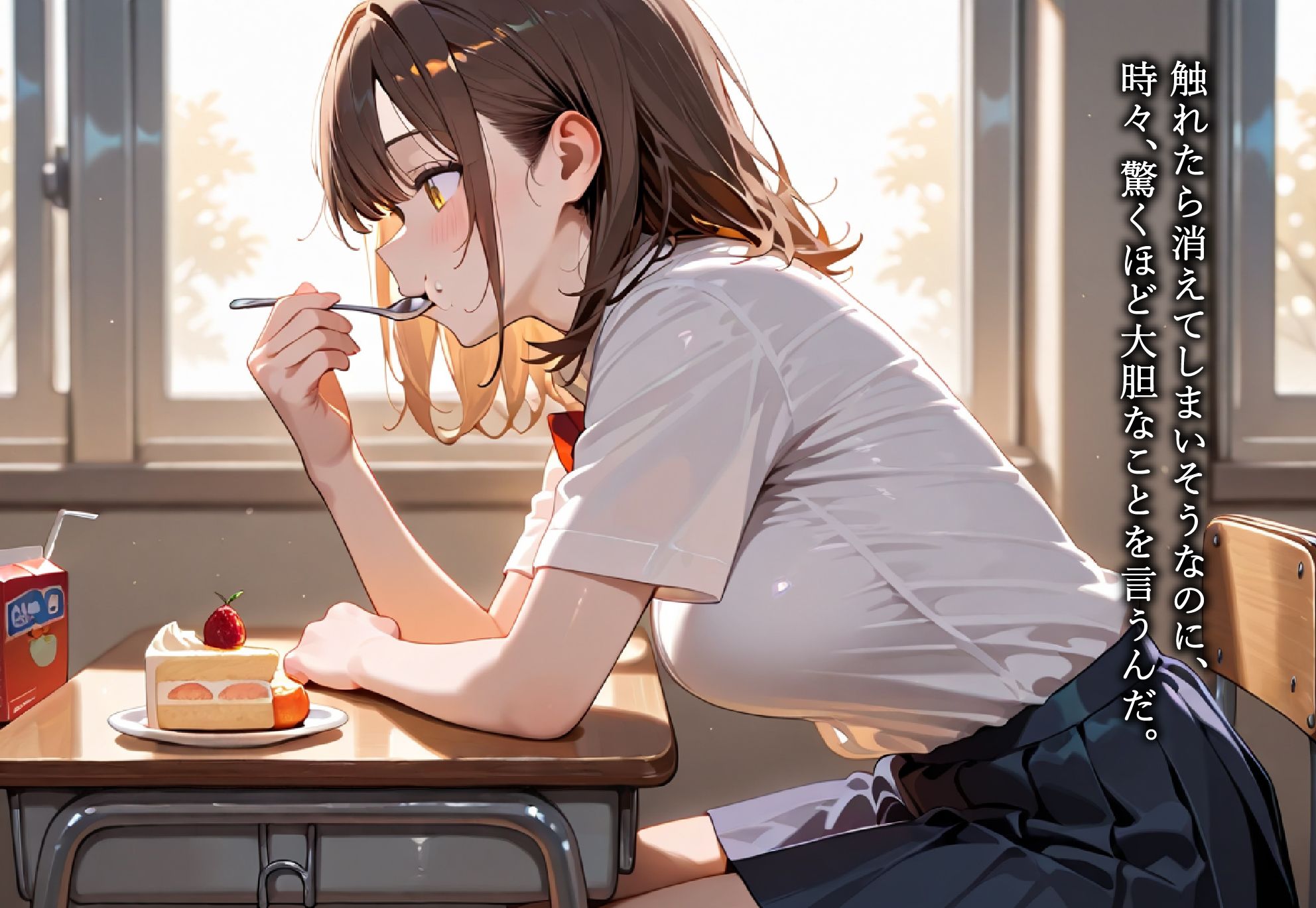 サンプル画像2:発情期女子校生 快感教室セックス(とろ〜り蜂蜜) [d_623801]