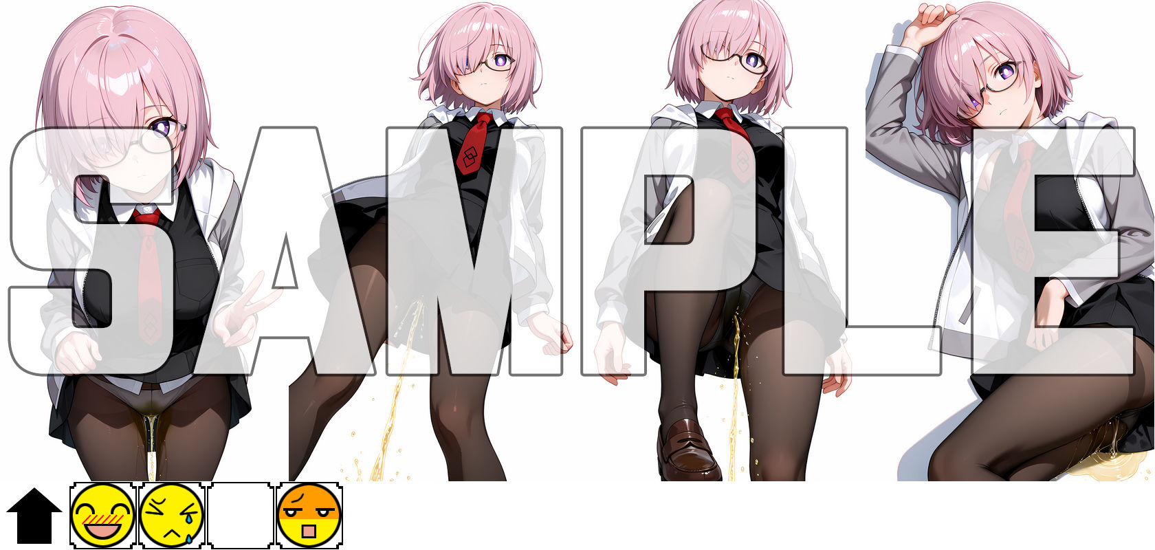 サンプル画像4:オモシューAI おしっこお漏らしするヒロイン003(牡丹桜) [d_623883]