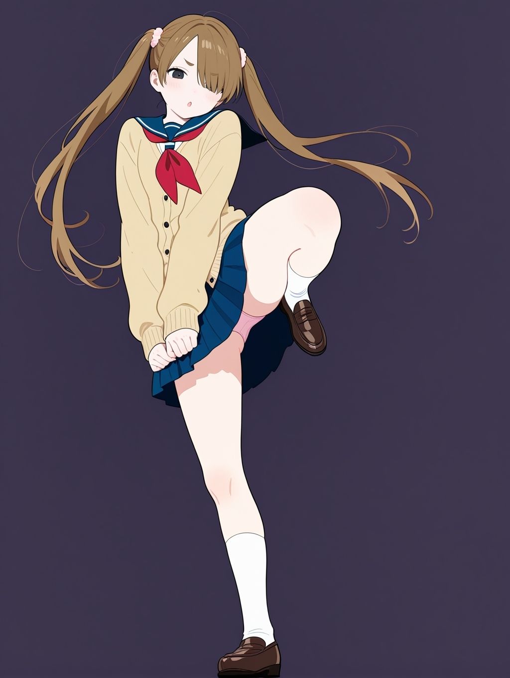 サンプル画像4:2年xx組SIROP-制服女子たちの白パン-(2年xx組) [d_623929]