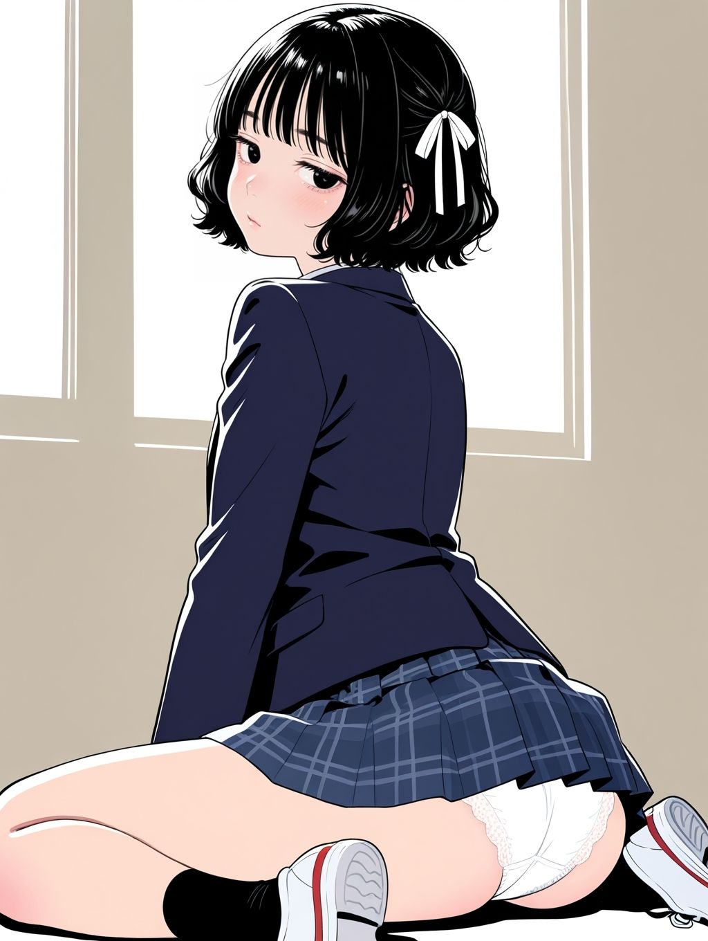 サンプル画像6:2年xx組SIROP-制服女子たちの白パン-(2年xx組) [d_623929]