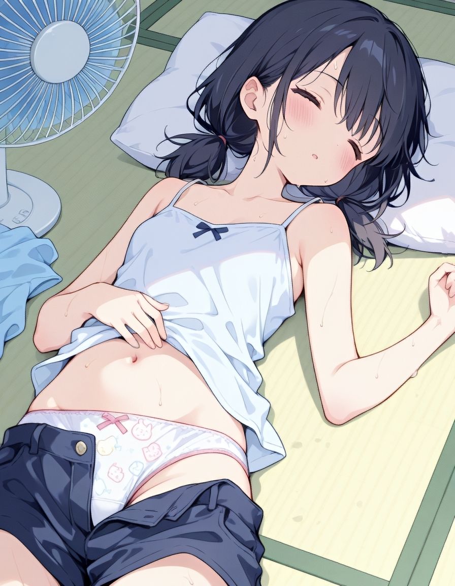 サンプル画像1:『黒髪カノジョと、ひみつのなつやすみ。vol.1』〜汗ばむ午後の、ふれた指先 〜(ひかるーな) [d_624030]