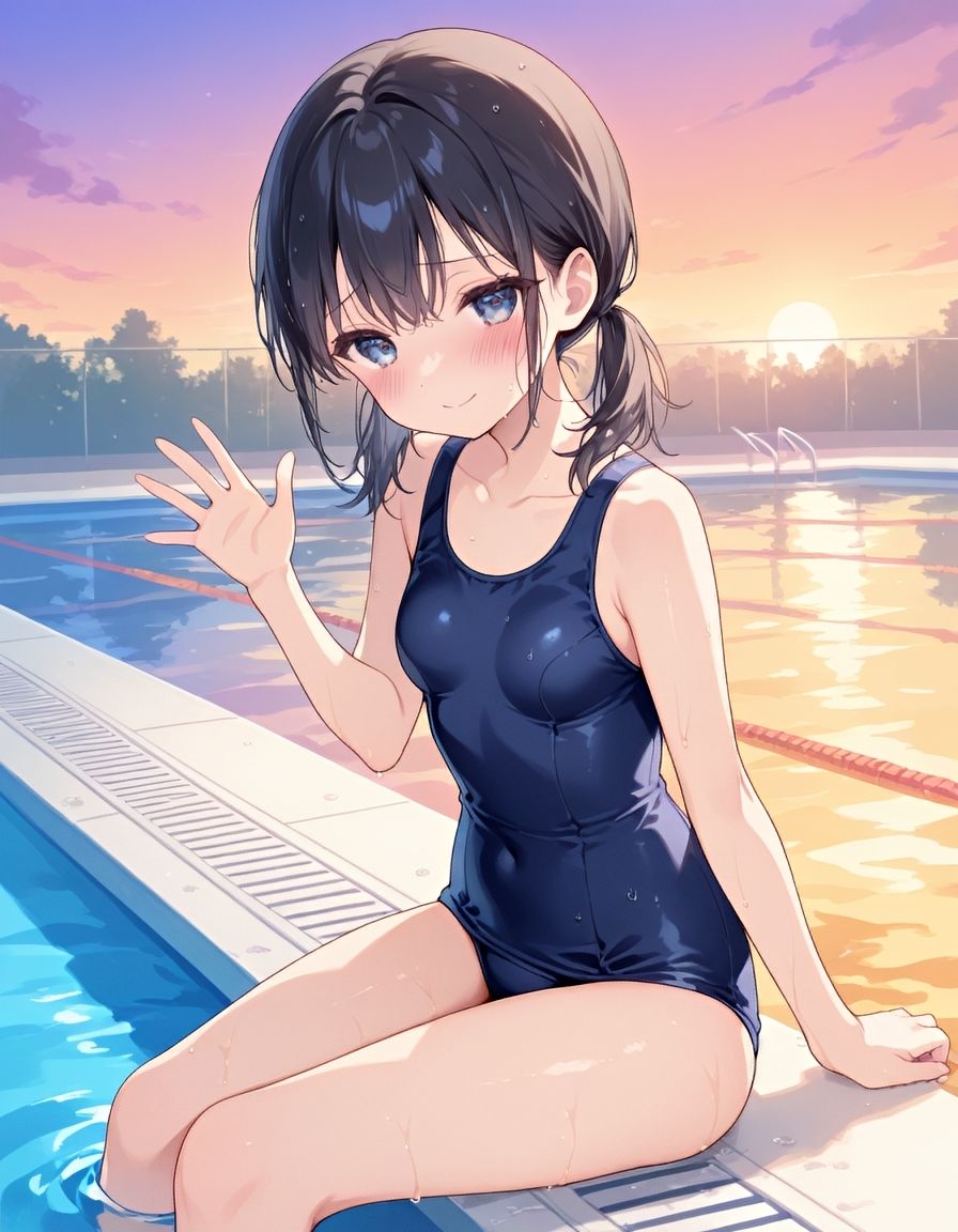 サンプル画像1:『黒髪カノジョと、ひみつのなつやすみ。vol.3』〜部活で覗いた、君の秘密 〜(ひかるーな) [d_624063]