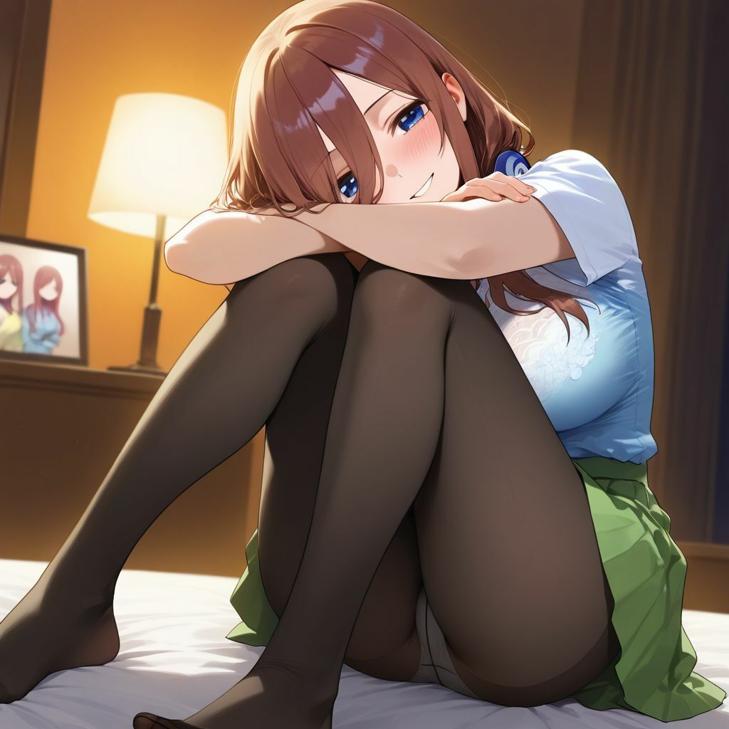 サンプル画像5:中野〇玖と着衣えっち(chakuiAI) [d_624113]