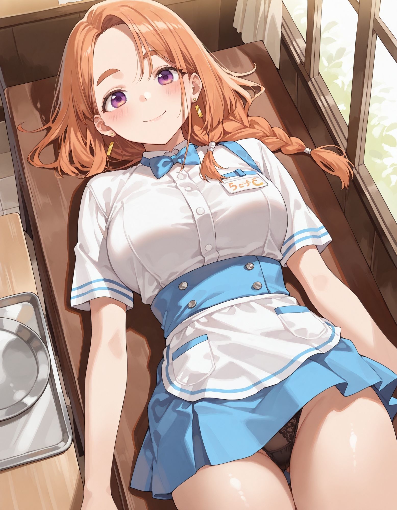 紫〇寺万里のパンチラ〜ウェイトレス編〜 画像3