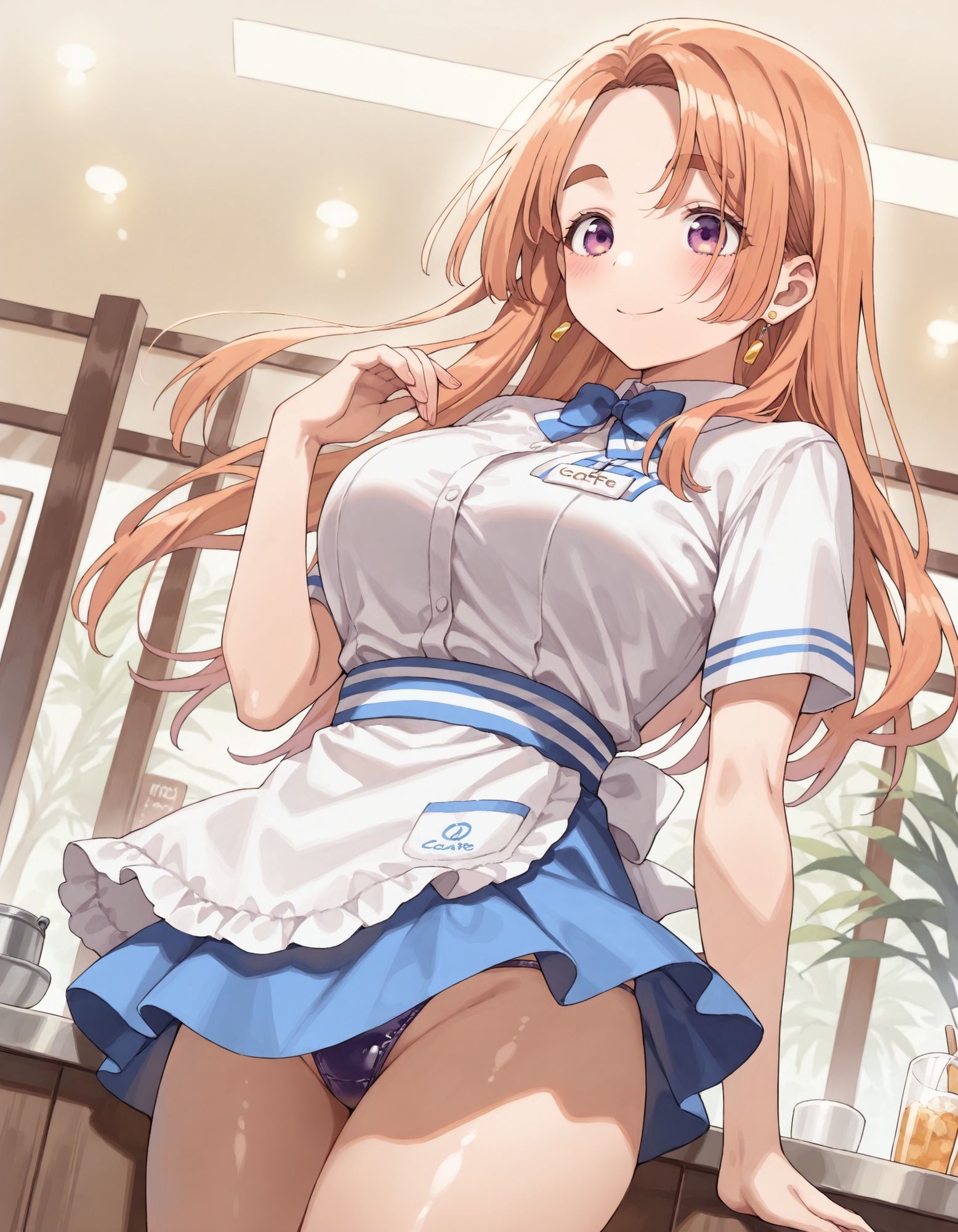 サンプル画像4:紫〇寺万里のパンチラ〜ウェイトレス編〜(D.P.H.) [d_624158]