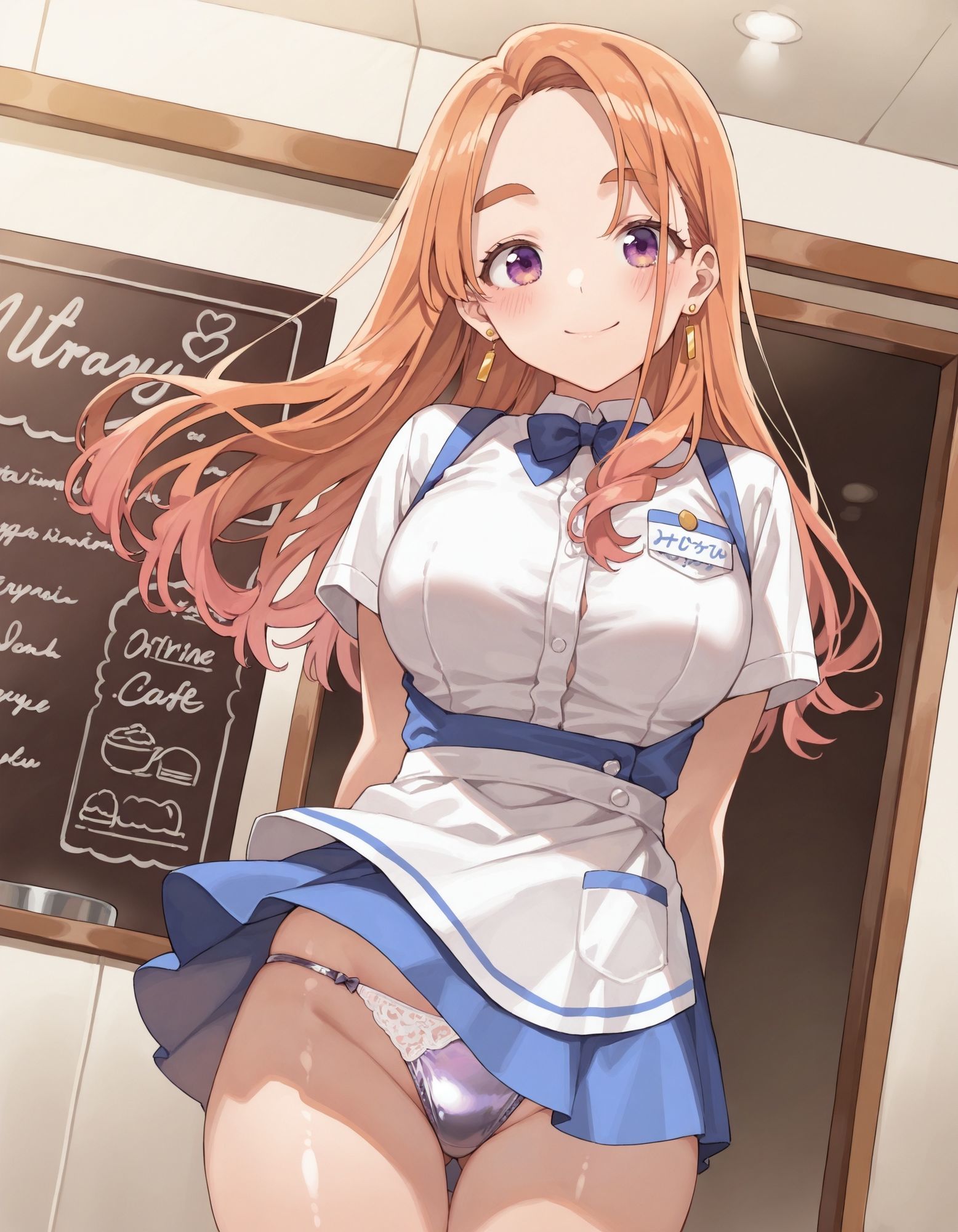 サンプル画像5:紫〇寺万里のパンチラ〜ウェイトレス編〜(D.P.H.) [d_624158]