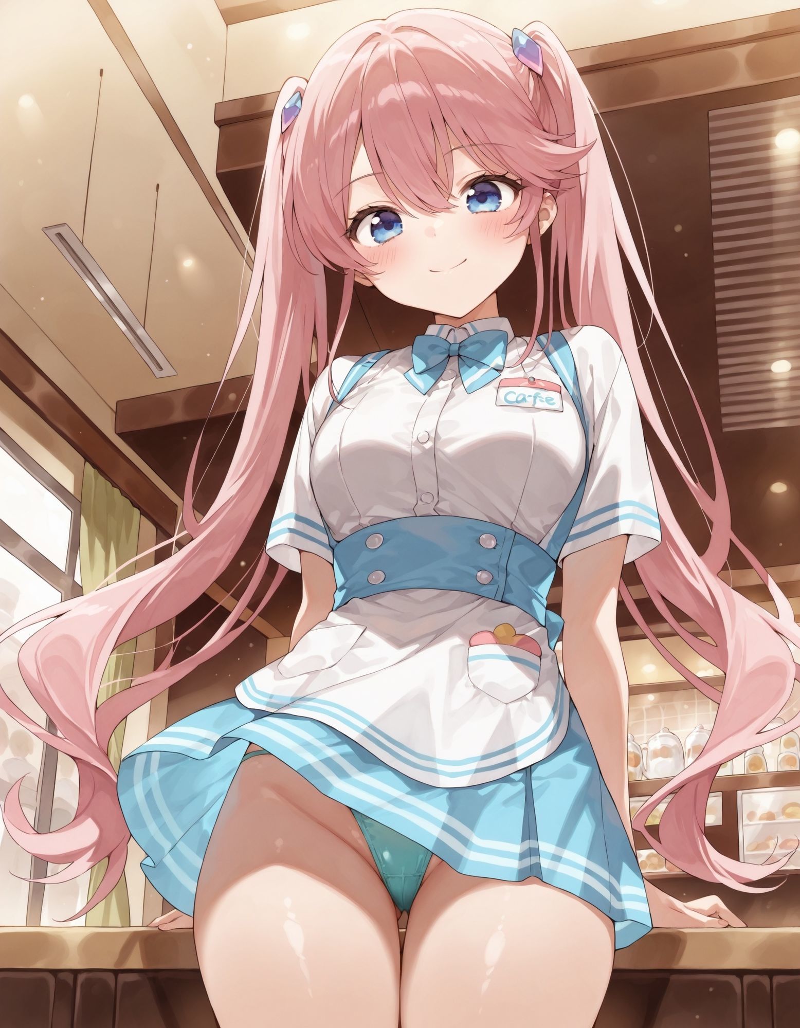 サンプル画像3:紫〇寺謳華のパンチラ〜ウェイトレス編〜(D.P.H.) [d_624160]