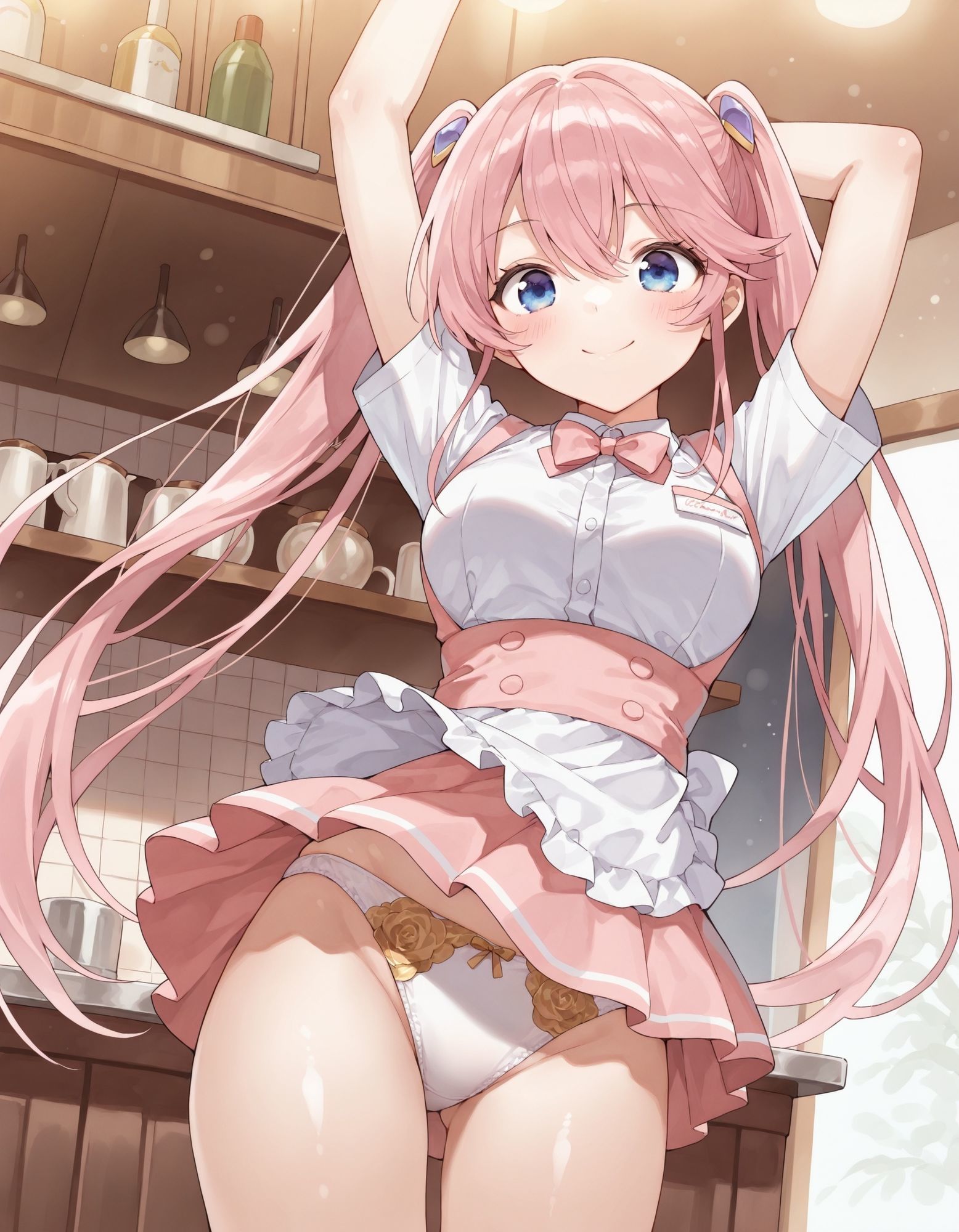 サンプル画像4:紫〇寺謳華のパンチラ〜ウェイトレス編〜(D.P.H.) [d_624160]