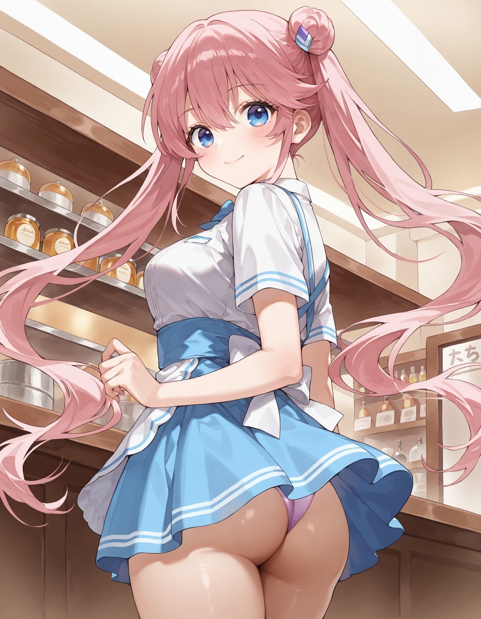 サンプル画像5:紫〇寺謳華のパンチラ〜ウェイトレス編〜(D.P.H.) [d_624160]