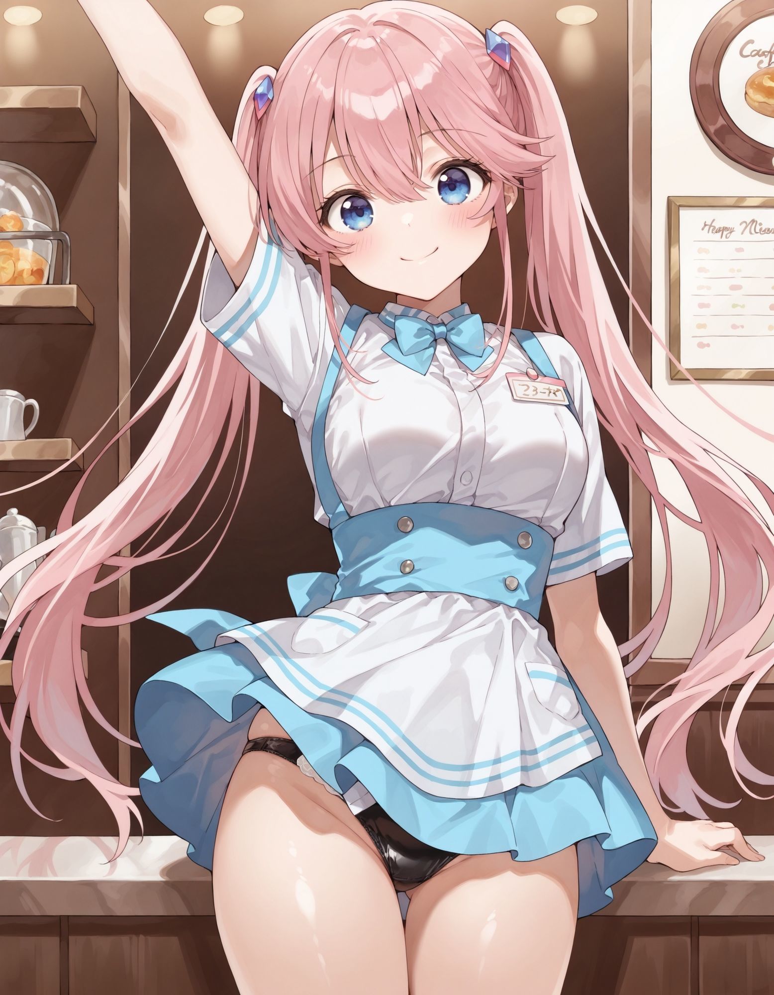 サンプル画像6:紫〇寺謳華のパンチラ〜ウェイトレス編〜(D.P.H.) [d_624160]