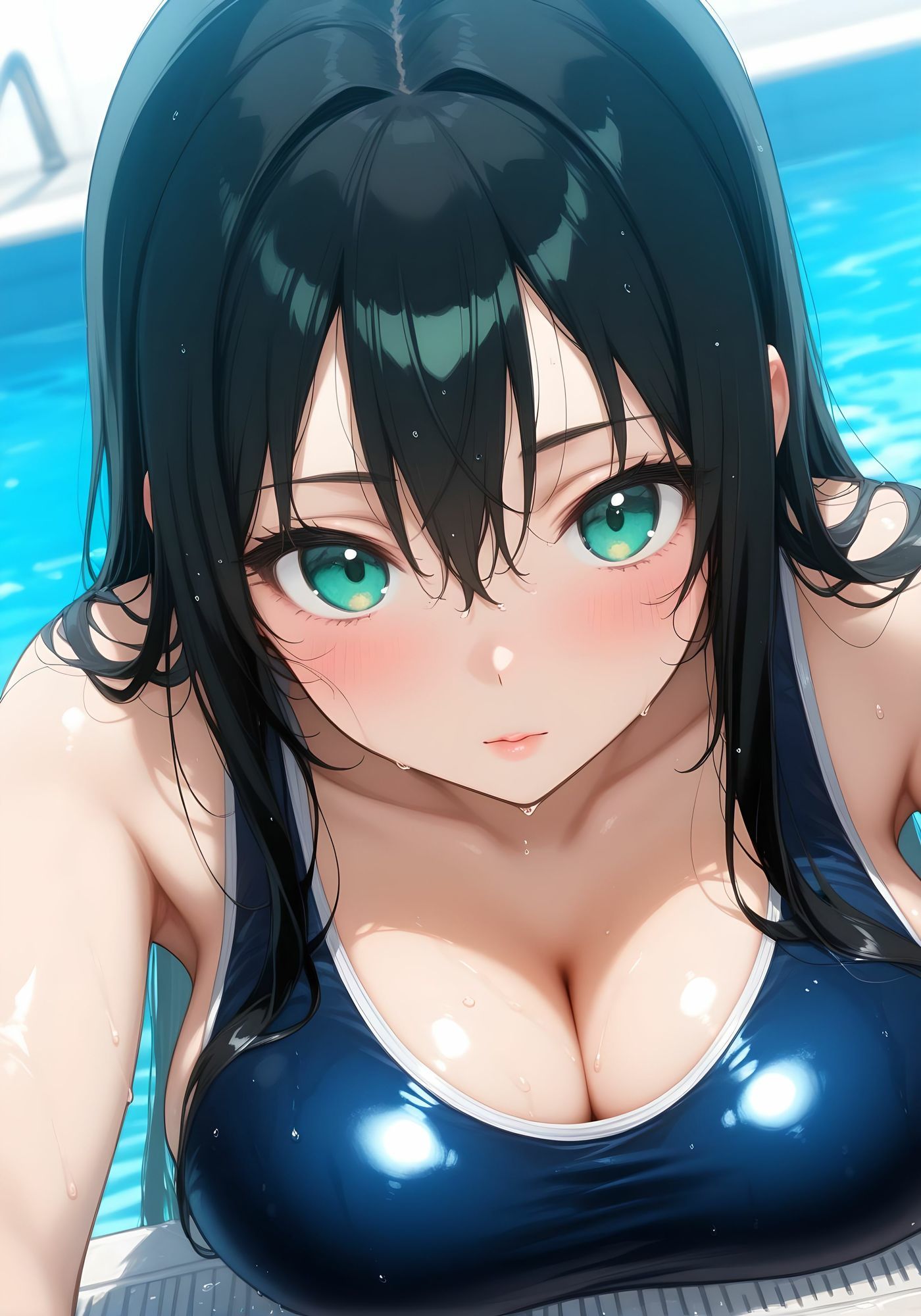 スク水の奥で揺れる気持ち プールで出逢った無垢な誘惑 画像1