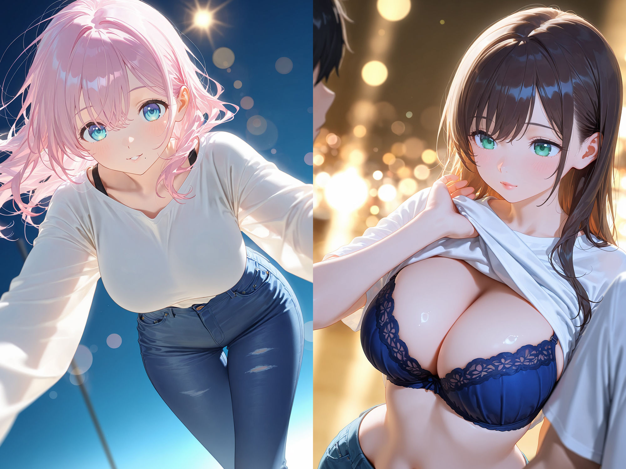 サンプル画像2:中出しは順番待ち(朝のテント) [d_624330]