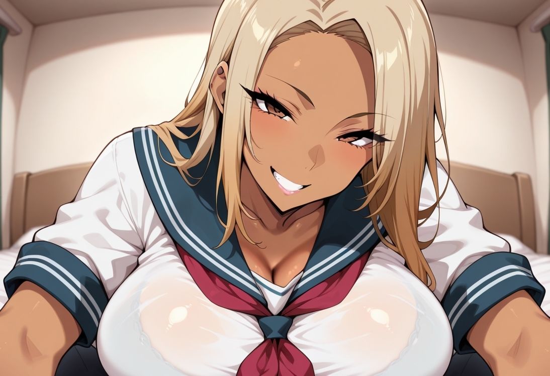 巨乳黒ギャル放課後性指導 画像4