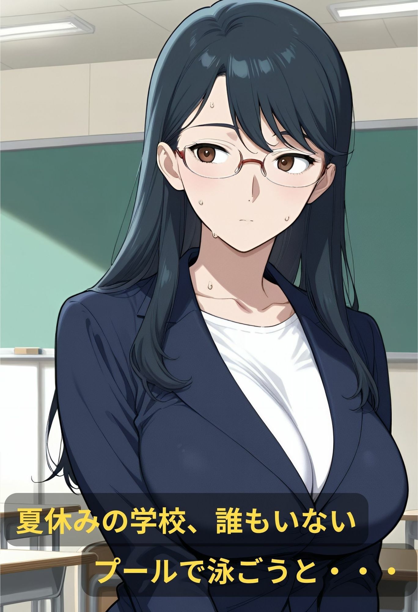 サンプル画像3:巨乳女教師の刺激的な夏(いろうさぎ) [d_624474]