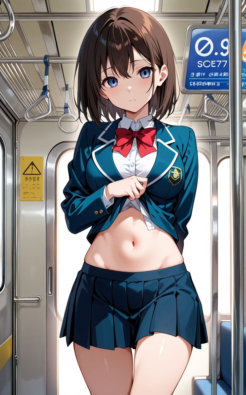 電車内SEX 狙われたJK 画像1