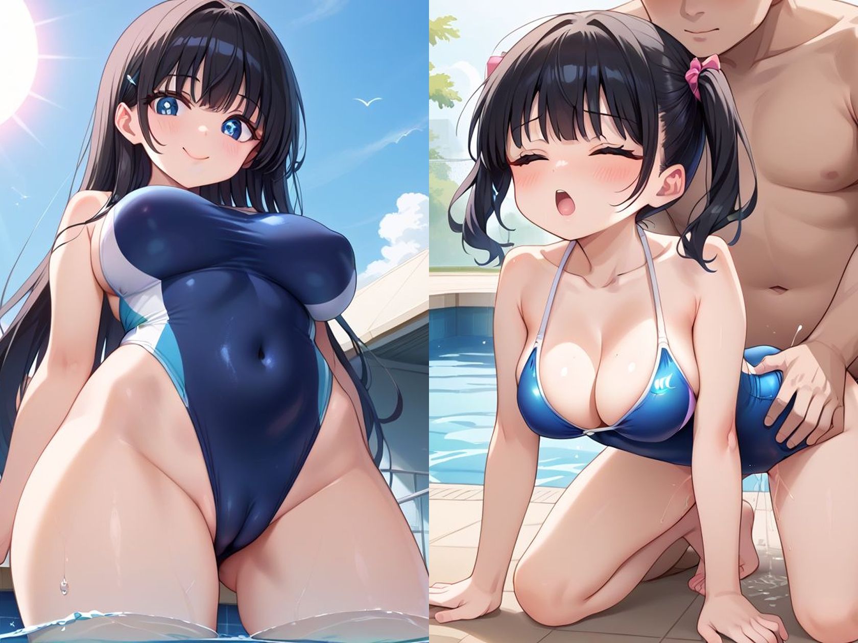 スク水&ビキニハーレム【つるぺた女子・巨乳女子詰め合わせ】 画像6