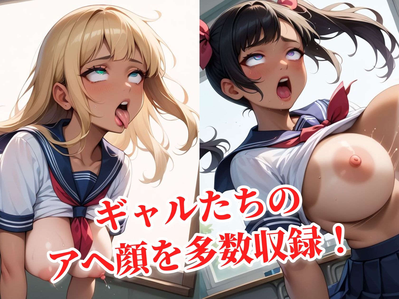 サンプル画像2:黒ギャル〜制服を着た肉感強めなビッチに種付け〜(あいすめろんぱん) [d_624494]