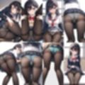 女子〇生の黒タイツパンチラ3【500枚】