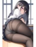 女子〇生の黒タイツパンチラ3【500枚】