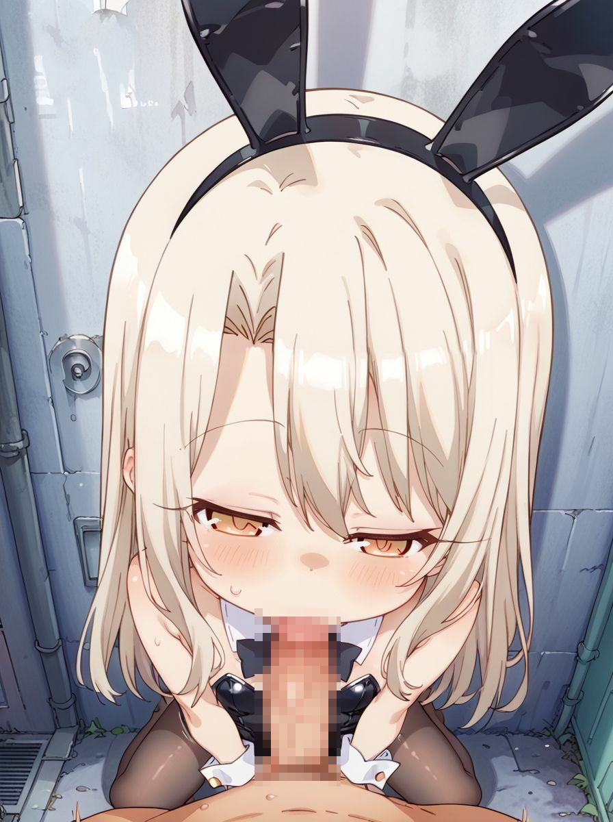 メス◯キイリヤと路地裏でガチイキSEXするCG集-バニーガールver