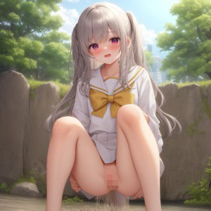 サンプル画像2:銀髪放尿娘ちゃん1〜500(エリシャのアトリエ) [d_624611]