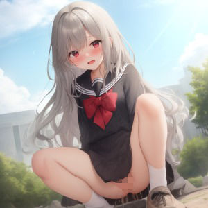 銀髪放尿娘ちゃん1〜500 画像3