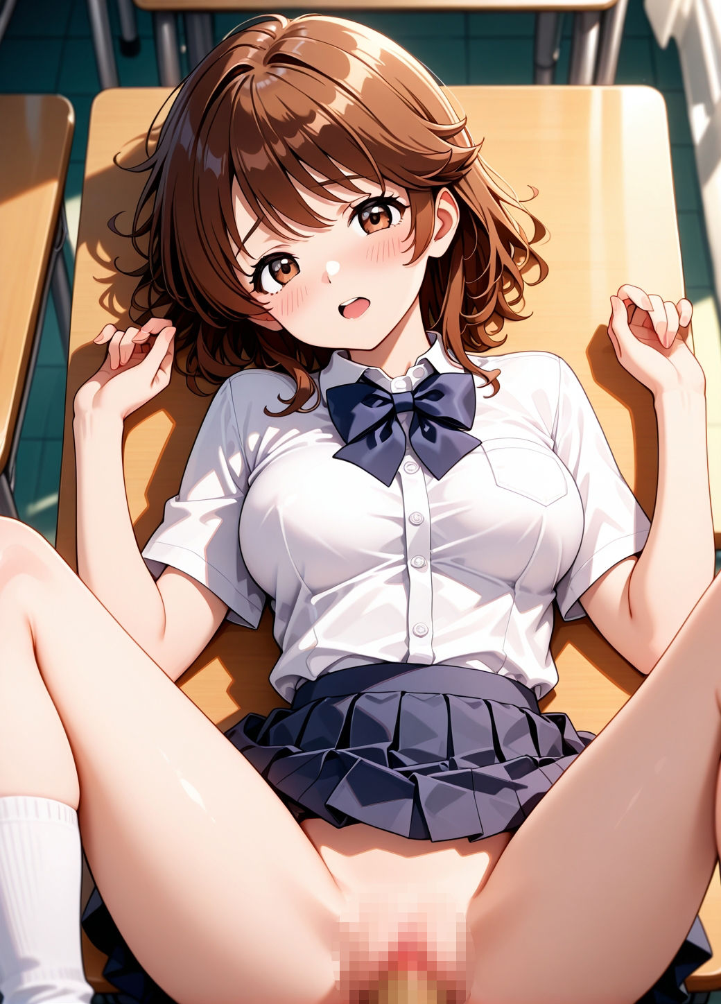 サンプル画像1:風紀を乱す女子生徒に着衣のままわからせてしまった件(釈迦インフィニティ) [d_624666]