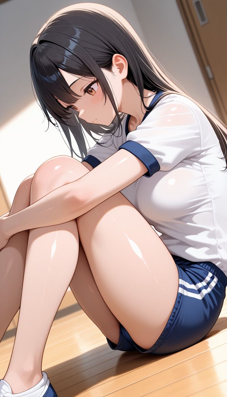黒髪ロング体操服JK（500枚） 画像2
