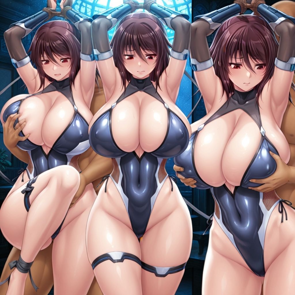 サンプル画像3:フェチコレVol.121 吊り上げ拘束されて背後からおっぱいを揉まれる対魔忍・水城不知火【枚数250枚】(満点星) [d_624765]