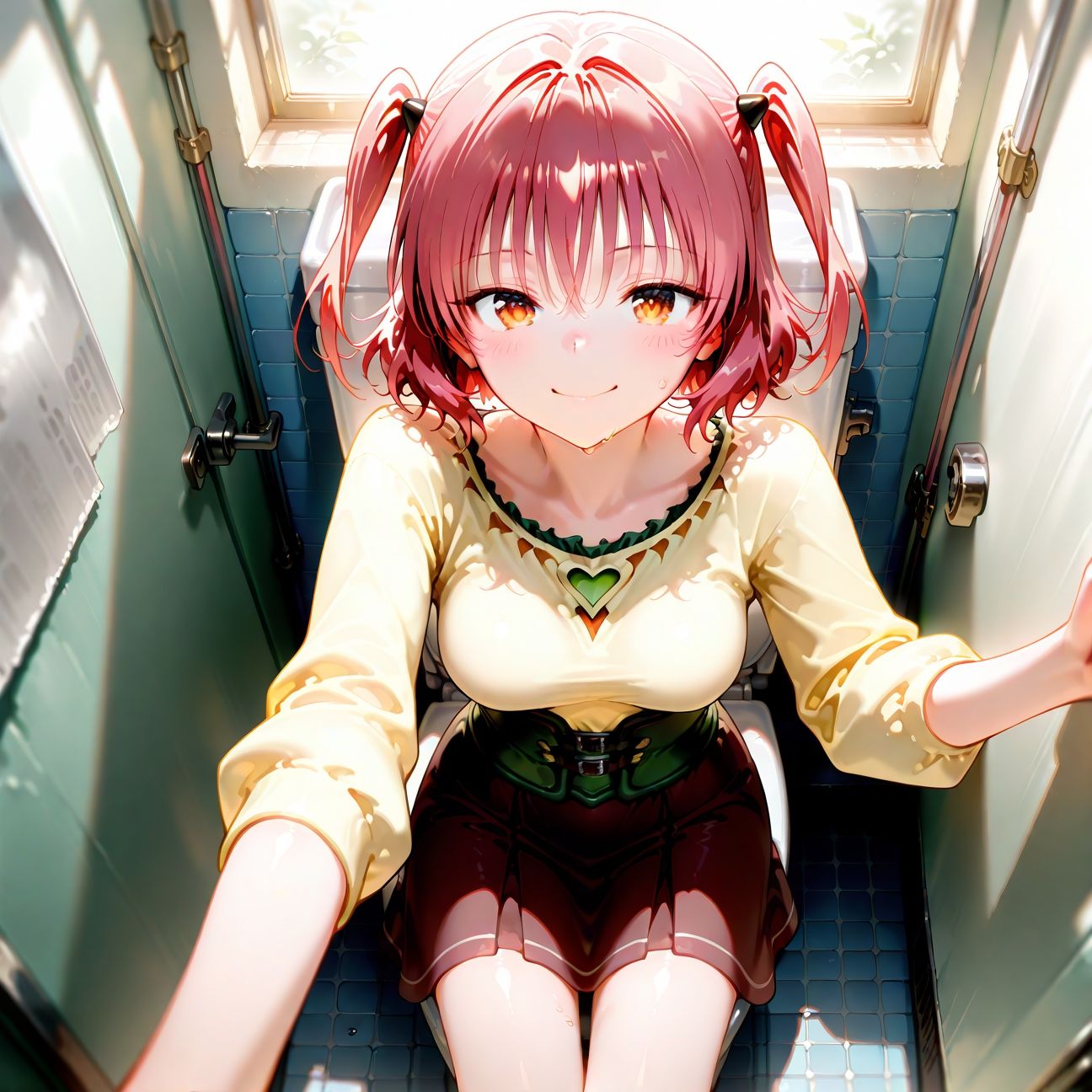 【Part3】トイレでオナニー見つかっちゃった☆ご褒美にエッチ 画像1