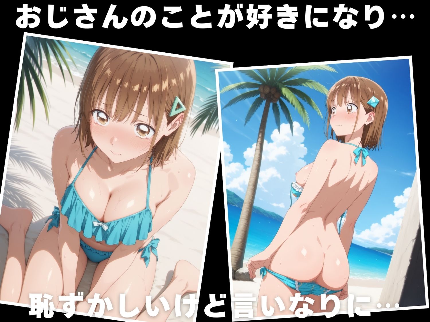 サンプル画像3:【催●・水着・妊娠】鹿● 千夏(ときめきダブルス) [d_624961]