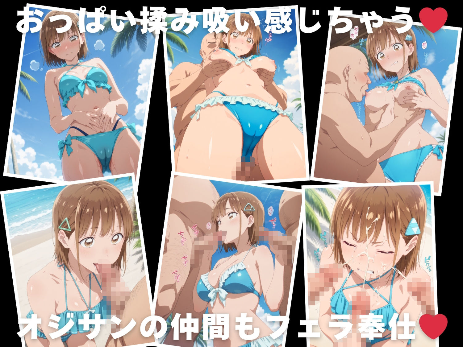 サンプル画像4:【催●・水着・妊娠】鹿● 千夏(ときめきダブルス) [d_624961]