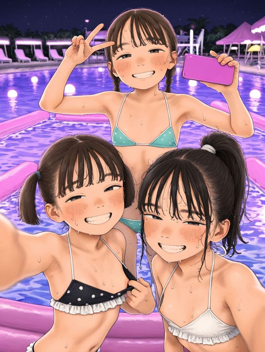 夏の思い出 プール編 ふくさんぶつ エロ画像6