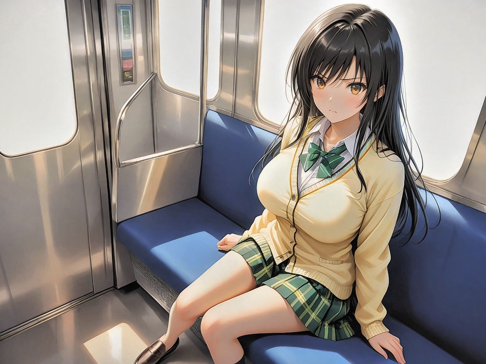 サンプル画像1:痴●電車〜快楽特急が止まらない古手川唯編〜(とろんと) [d_625078]