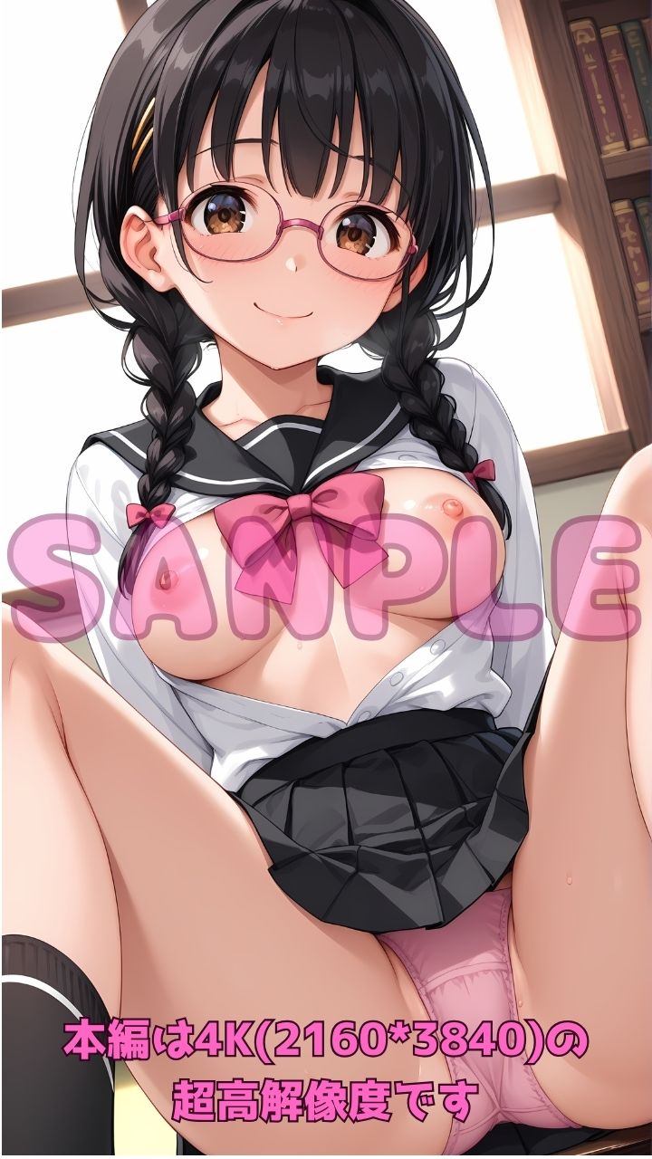 内気なメガネ図書委員の秘密のエッチな誘い3 画像1
