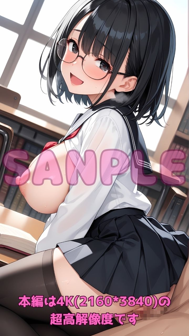 内気なメガネ図書委員の秘密のエッチな誘い3 画像4
