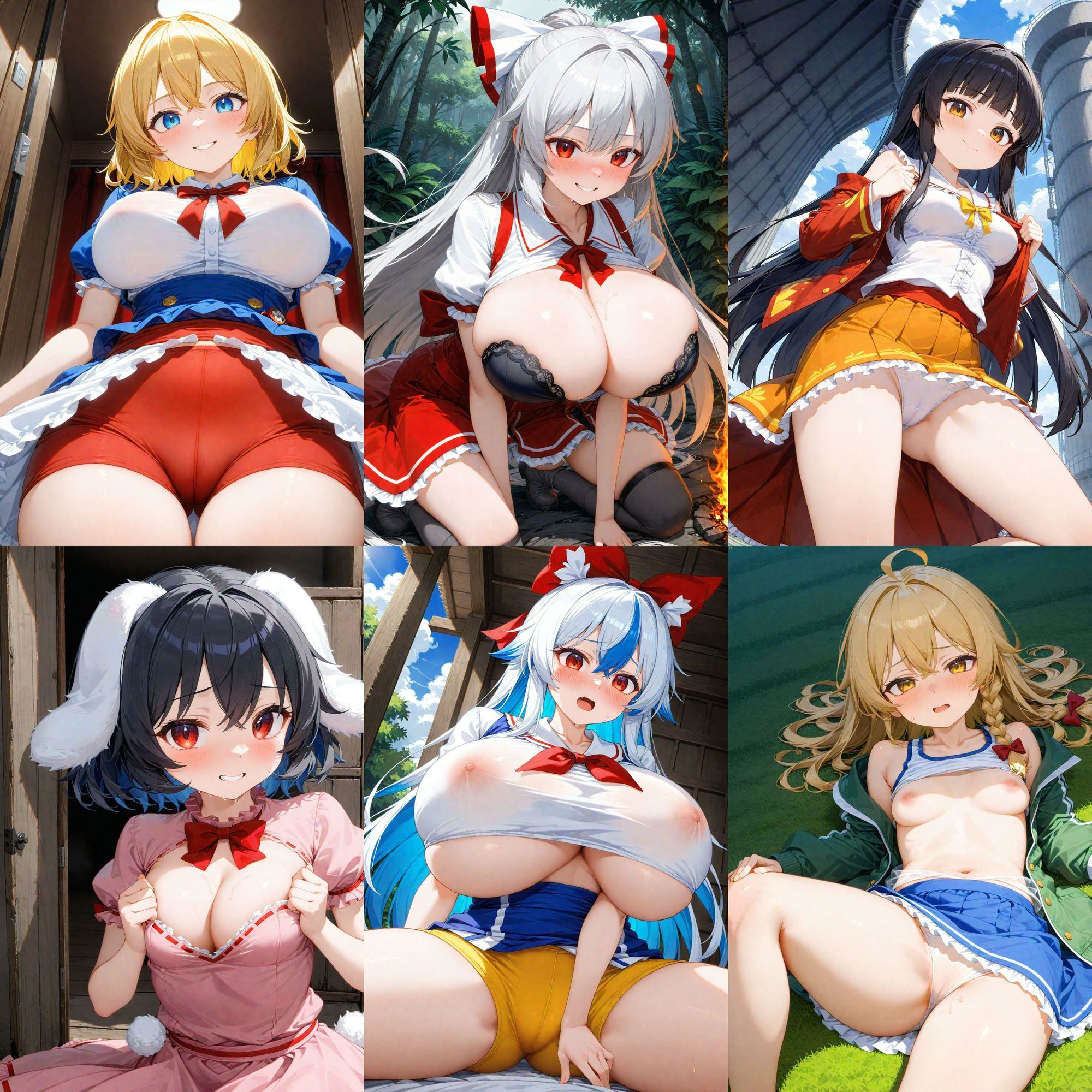 サンプル画像2:ノーモザイク！東方永夜抄キャラの誘惑2(NOTモザイク製作所) [d_625099]