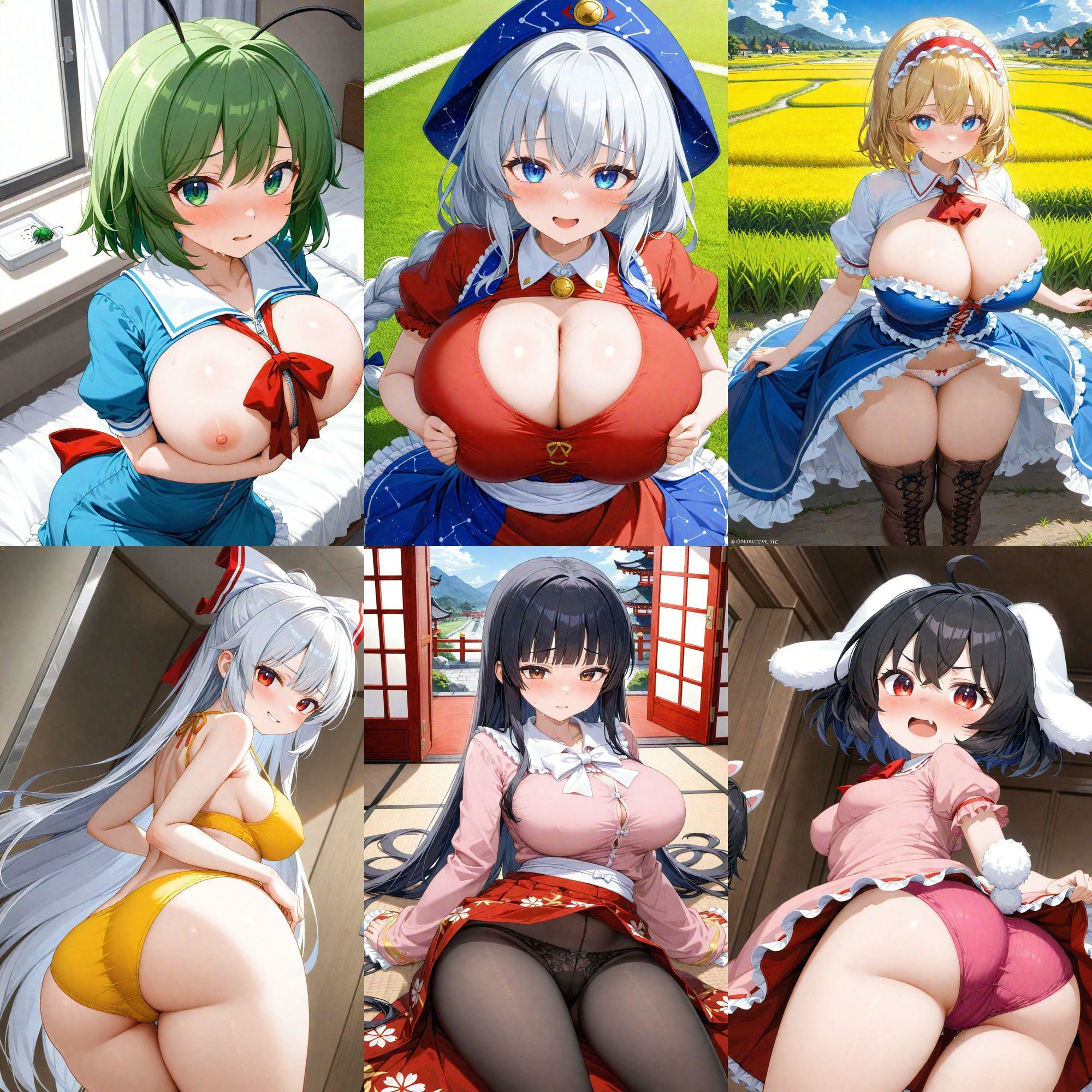 サンプル画像3:ノーモザイク！東方永夜抄キャラの誘惑2(NOTモザイク製作所) [d_625099]