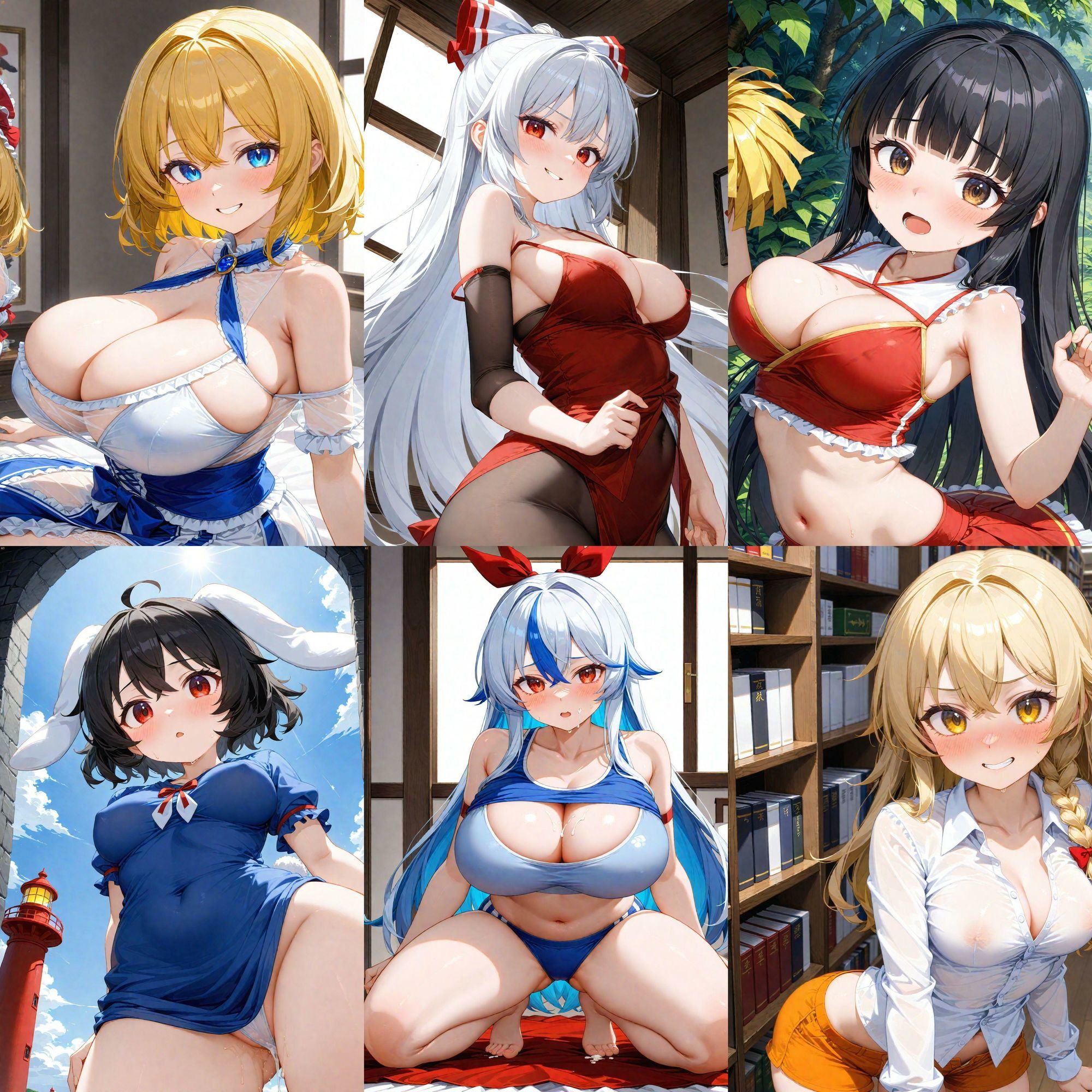 サンプル画像5:ノーモザイク！東方永夜抄キャラの誘惑2(NOTモザイク製作所) [d_625099]