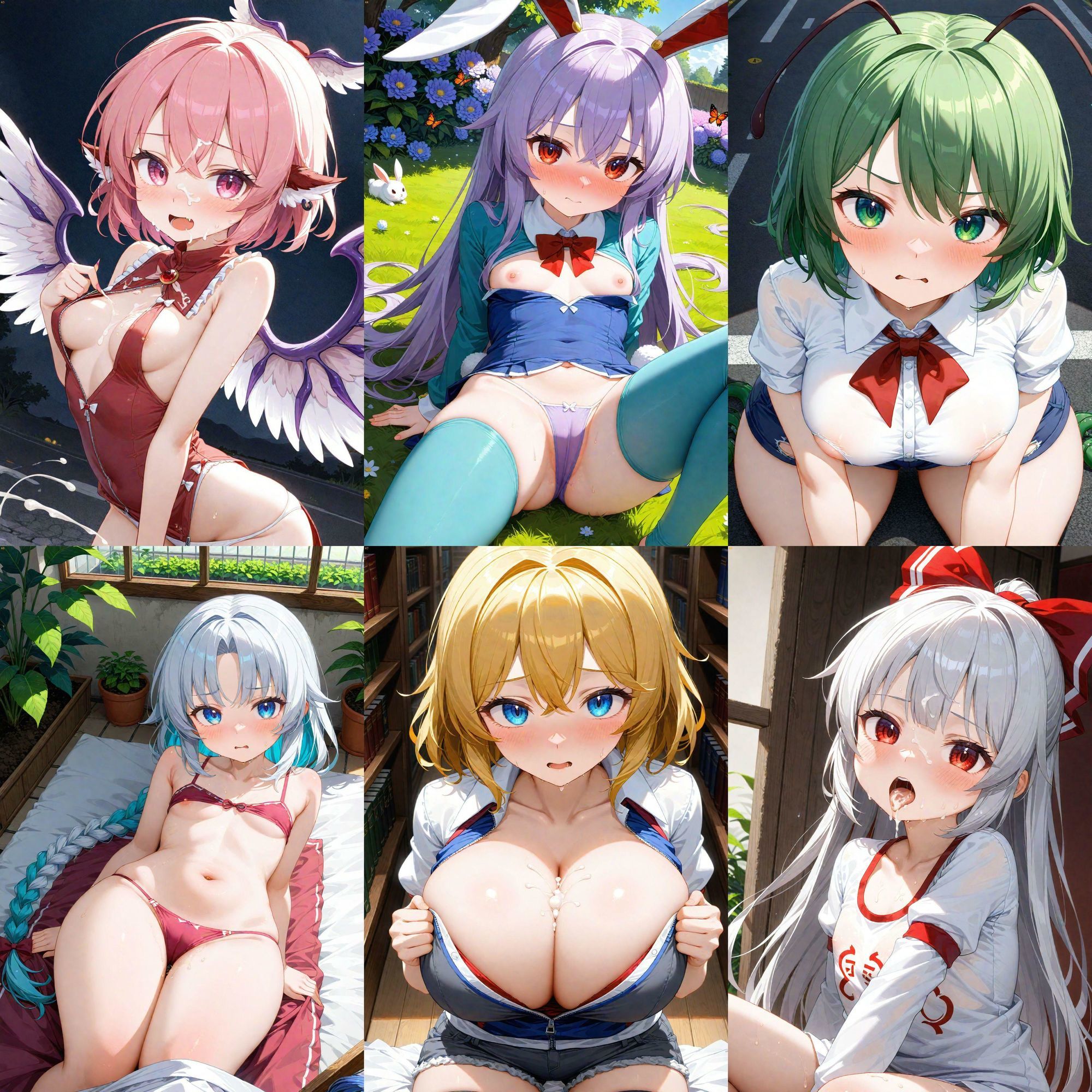 サンプル画像6:ノーモザイク！東方永夜抄キャラの誘惑2(NOTモザイク製作所) [d_625099]