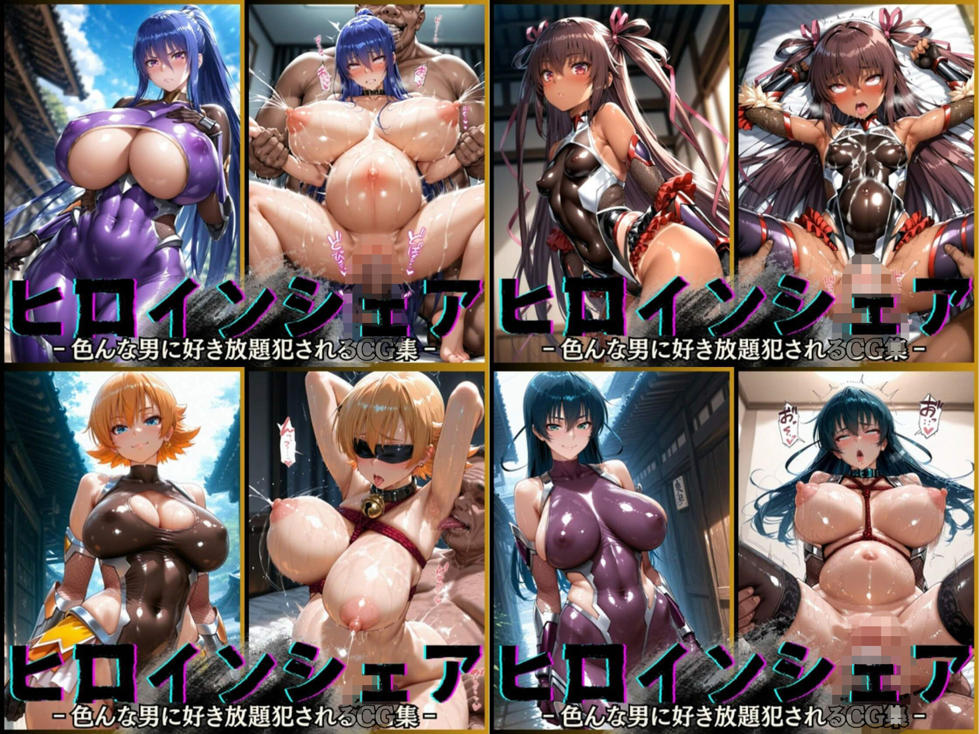 ヒロインシェア‐色んな男に好き放題〇されるCG集‐対魔忍総集編【全1000枚】2