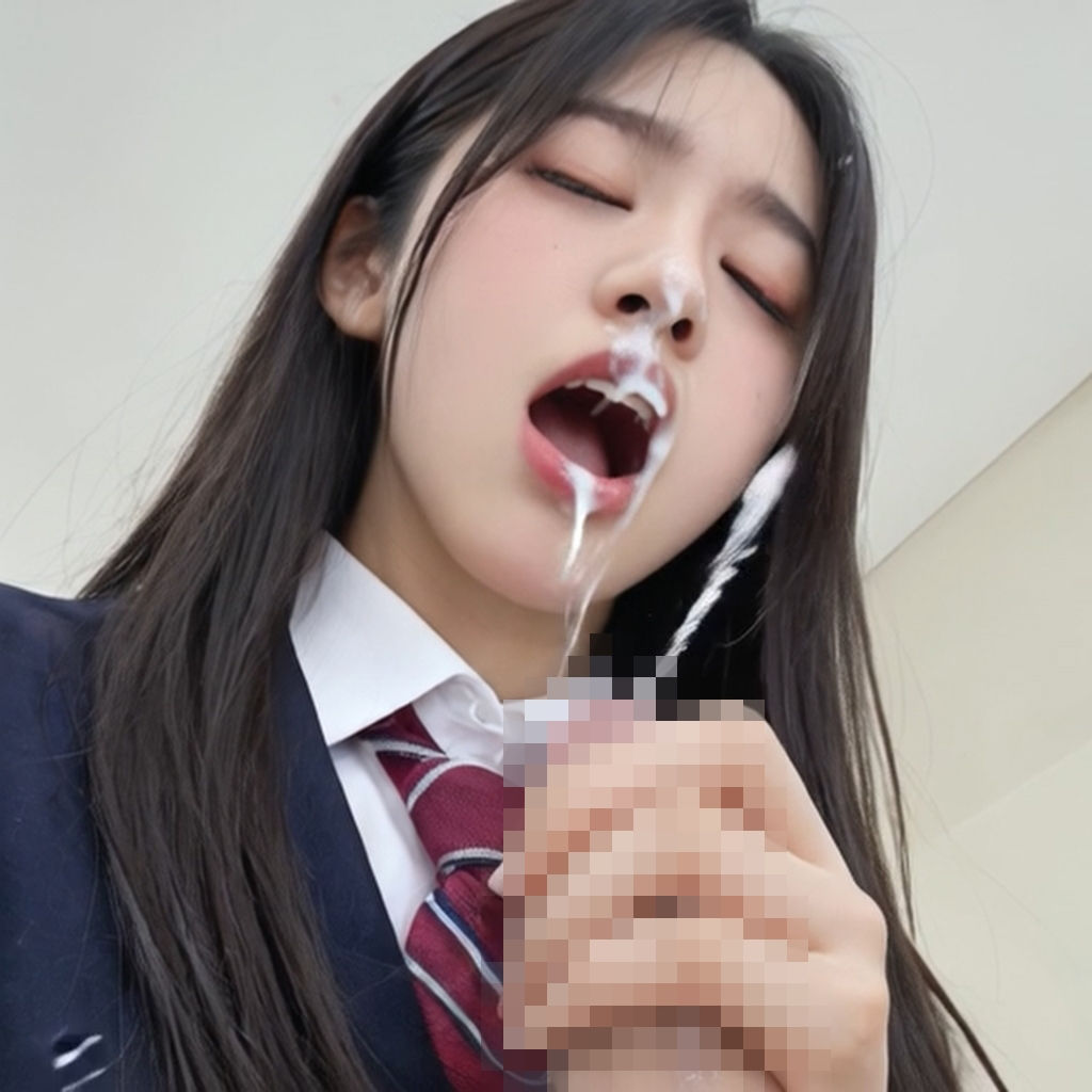 女子校生 制服顔射サークル 画像1